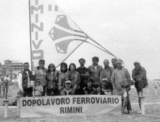  Lo staff del Gruppo Aquilonisti Riminivola dell'Associazione DLF di Rimini 