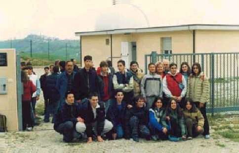  Studenti della classe III media di San Marino in visita all'osservatorio. 