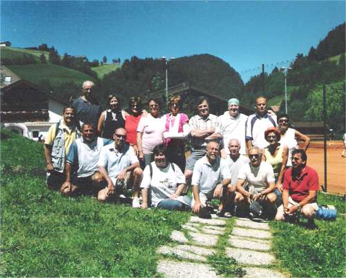  Partecipanti al torneo di tennis in Val Gardena. 