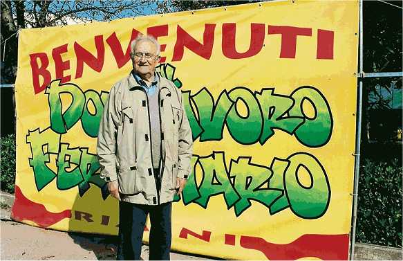 Guido Lucchini orgogliosamente dà il benvenuto al DLF Rimini.